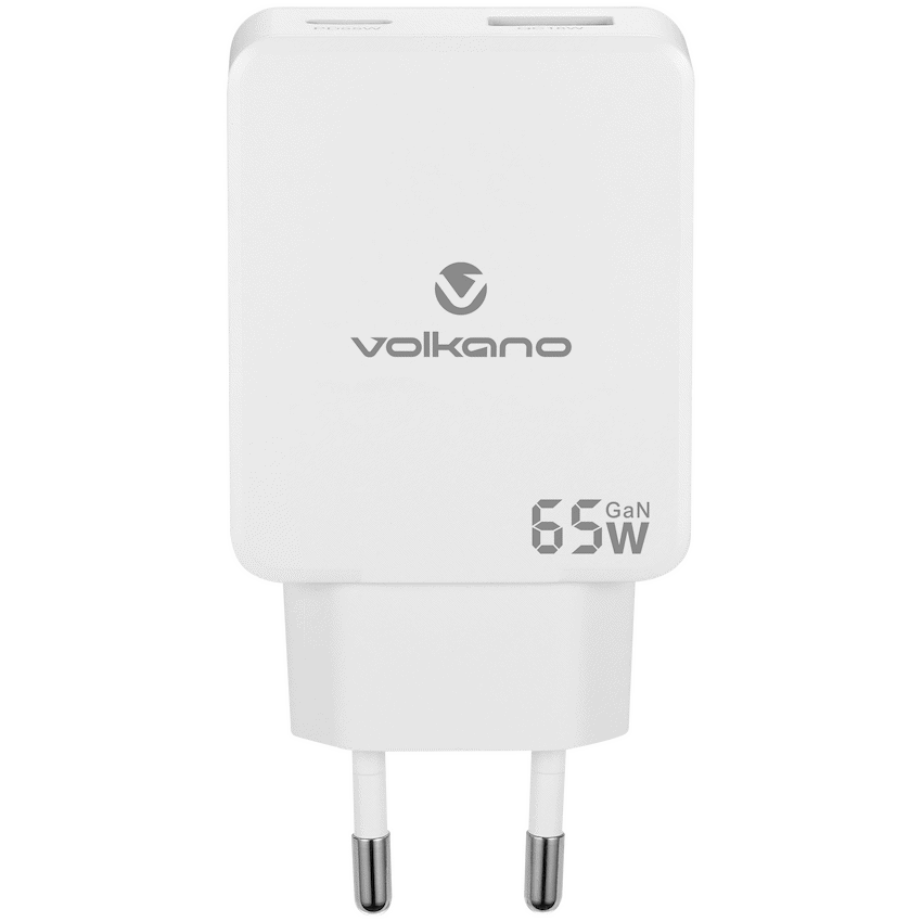 Volkano Potent Duo series 65W Dual USB and USB-C PD Compact Wall Charger - image 2