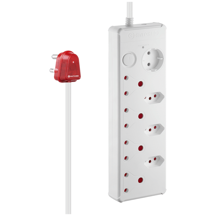 SWITCHED 8-way High Surge Multiplug 0.5m - image 2