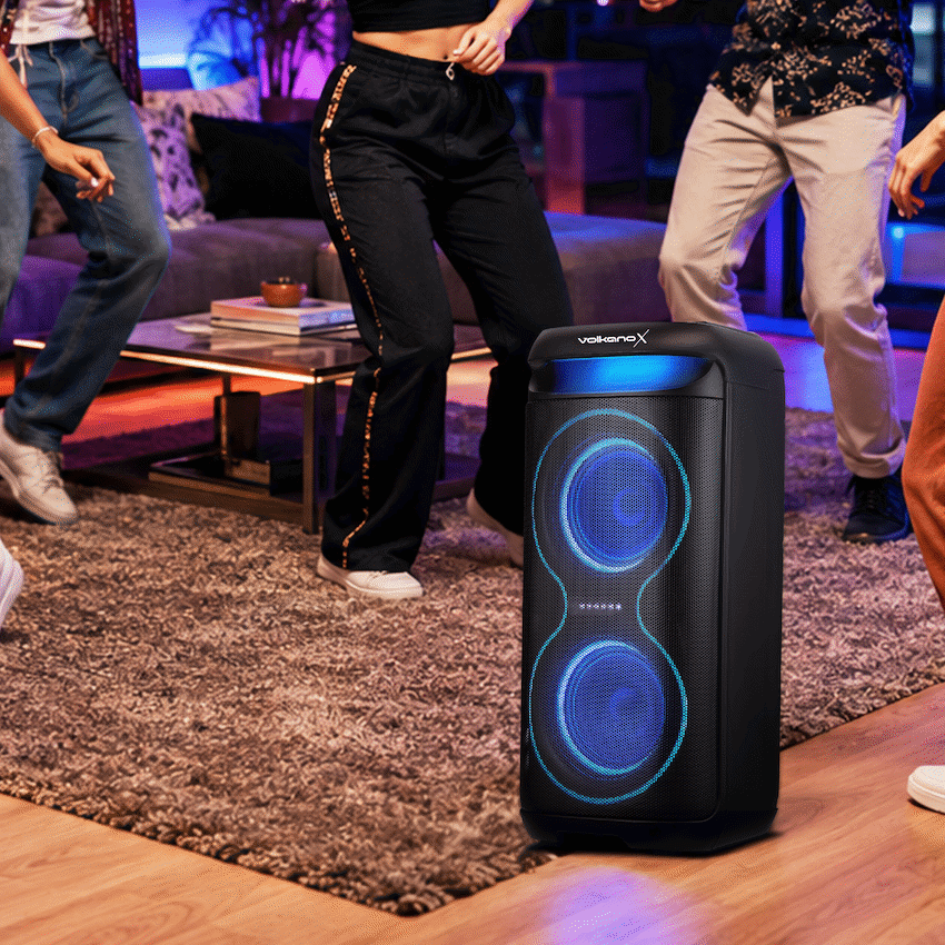 VolkanoX VXP200 Dual 6.5" Party Speaker  - Black - image 2