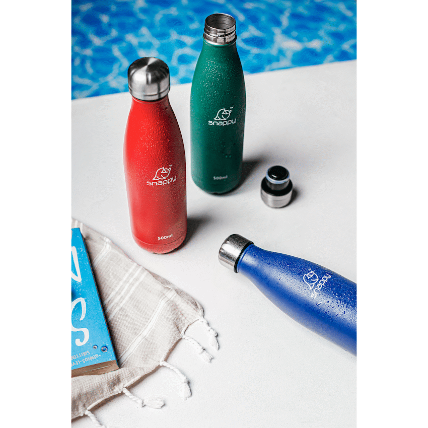 Snappy Stainless Steel Vacuum Bottle 500ml - Emerald - image 2