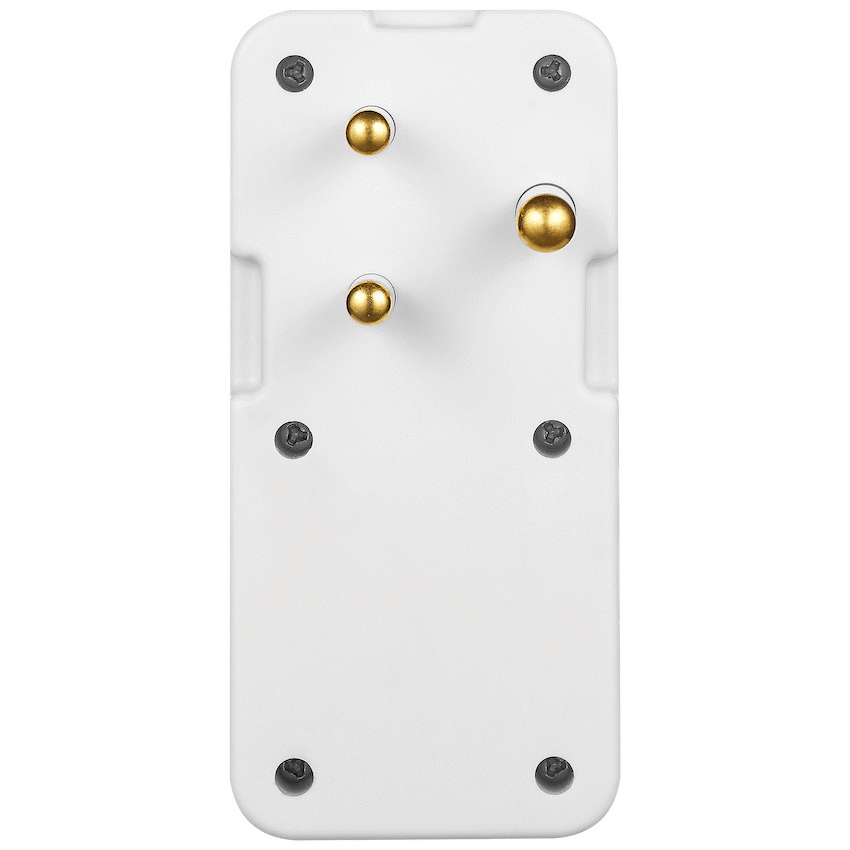 Switched 3-Way Medium Surge Adaptor - White - image 2