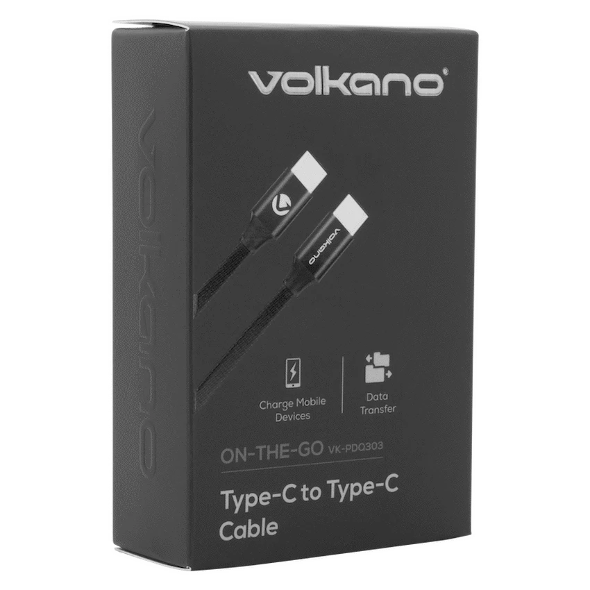Volkano On-The-Go Type-C to Type-C 30w Cable - Black - image 2