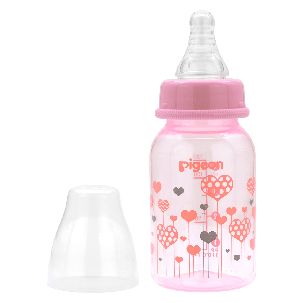Pigeon Flexible Bottle STD Neck - Pink - 120ml