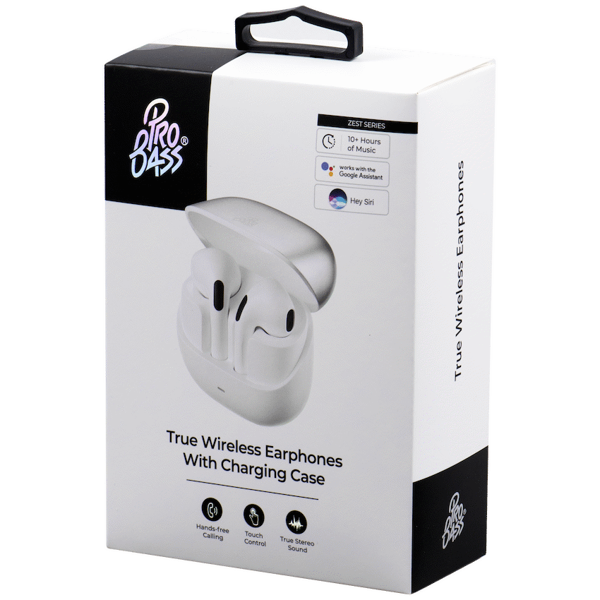Pro Bass Zest Series TWS Earphones - Silver - image 2