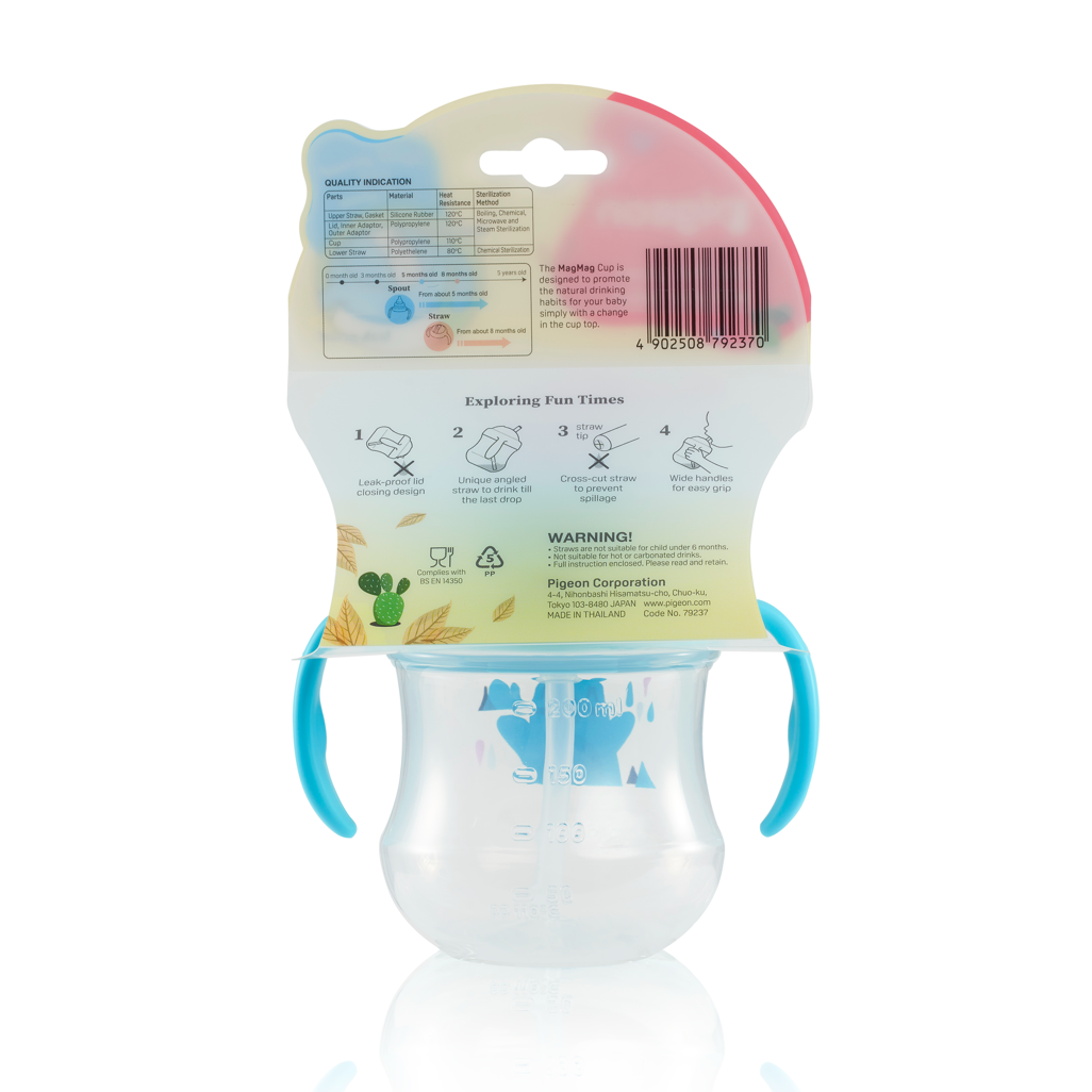 Pigeon Mag Mag Straw Cup - Matte Blue