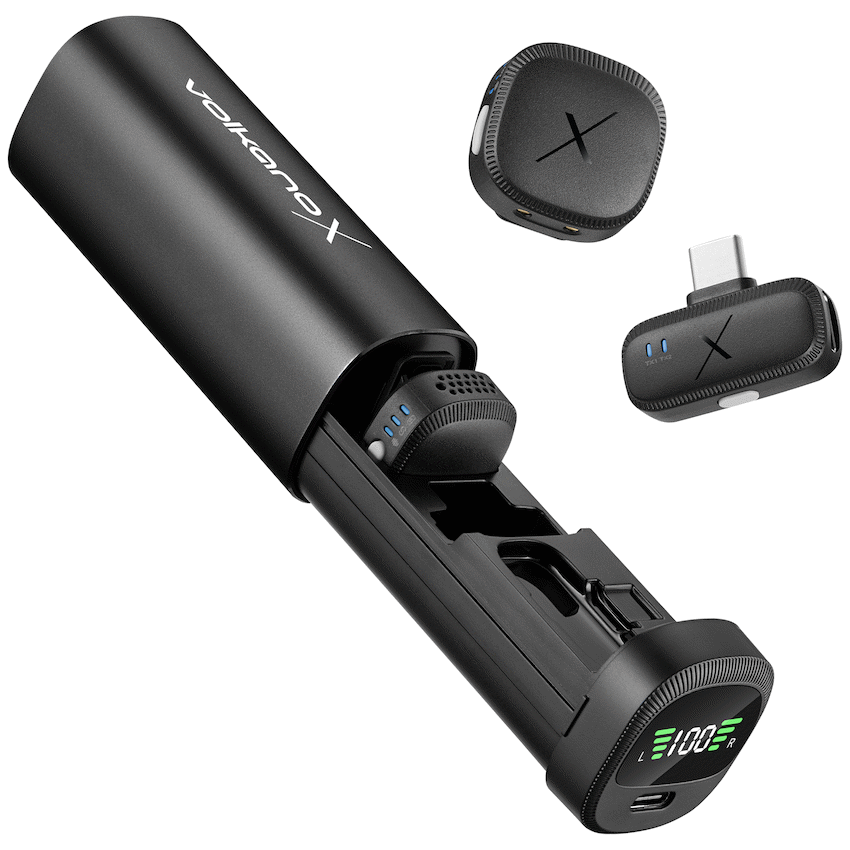 VolkanoX Lucid Series Lavalier Microphones with Charging Case - image 2