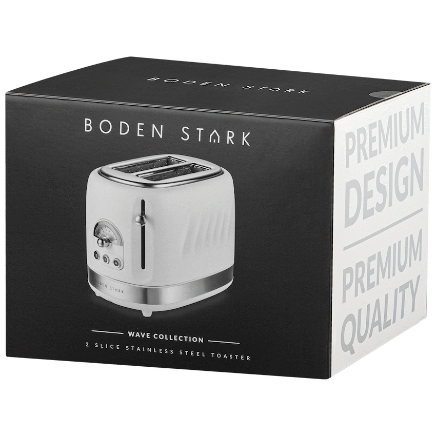 Boden Stark 2-Slice Stainless Steel Toaster - White - image 2