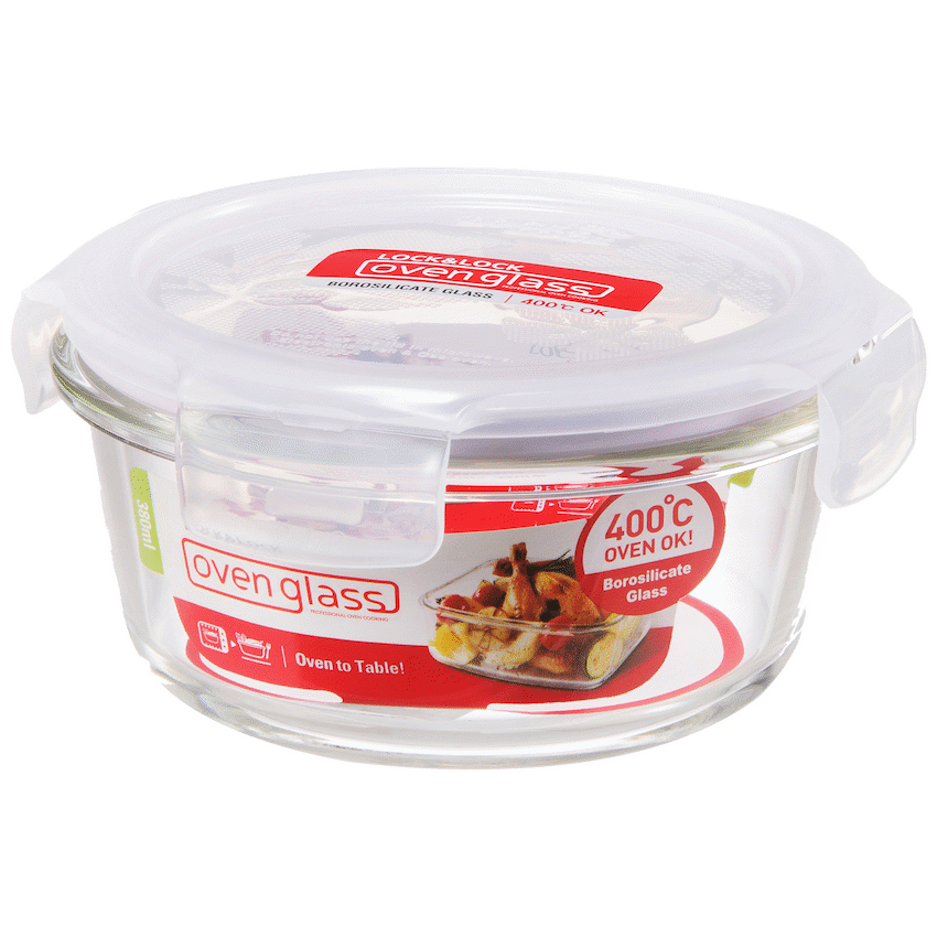 LocknLock Euro Glass container rnd 380ml ( Order in Qty of 6) - image 2