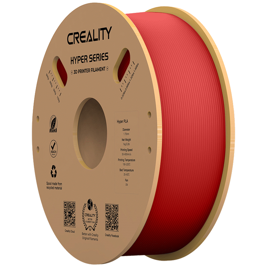 Creality Hyper PLA High-Speed Red Filament 1Kg - image 2