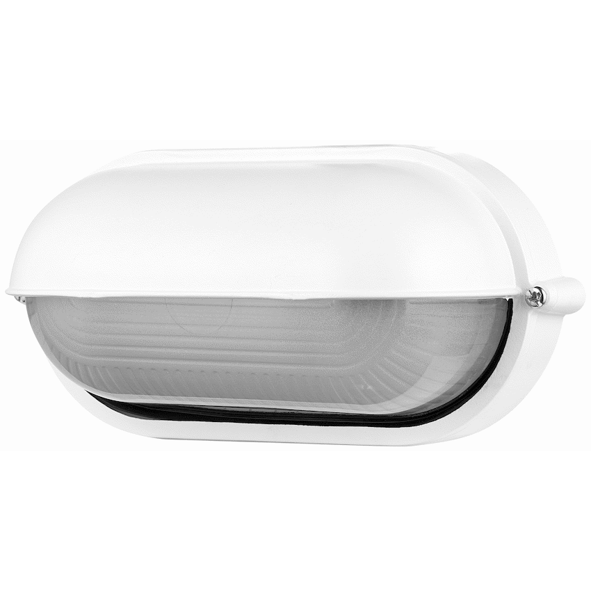 Ellies Arc Series - AC Oval Bulkhead - Aluminium  + Glass - E27 Base -WT - image 2