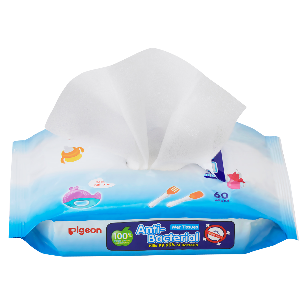 Pigeon - Anti-Bacterial Wipes 60's