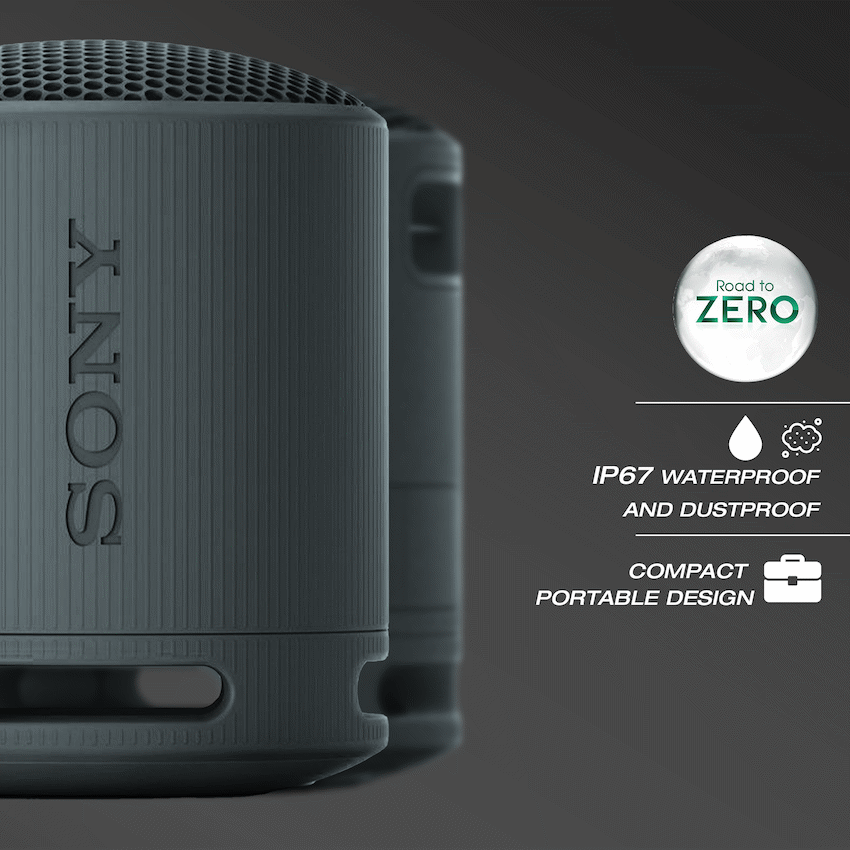 Sony XB100 Portable Bluetooth Speak - Black - image 2