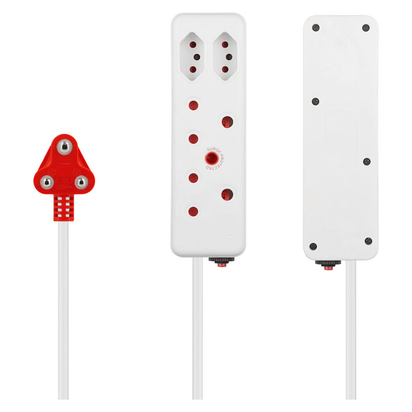Switched 4-Way Medium Surge Extension Lead 5m - image 2
