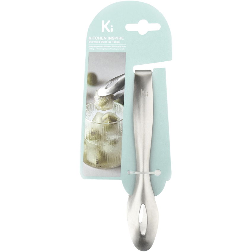 Kitchen Inspire Ice Tongs St/St - image 2