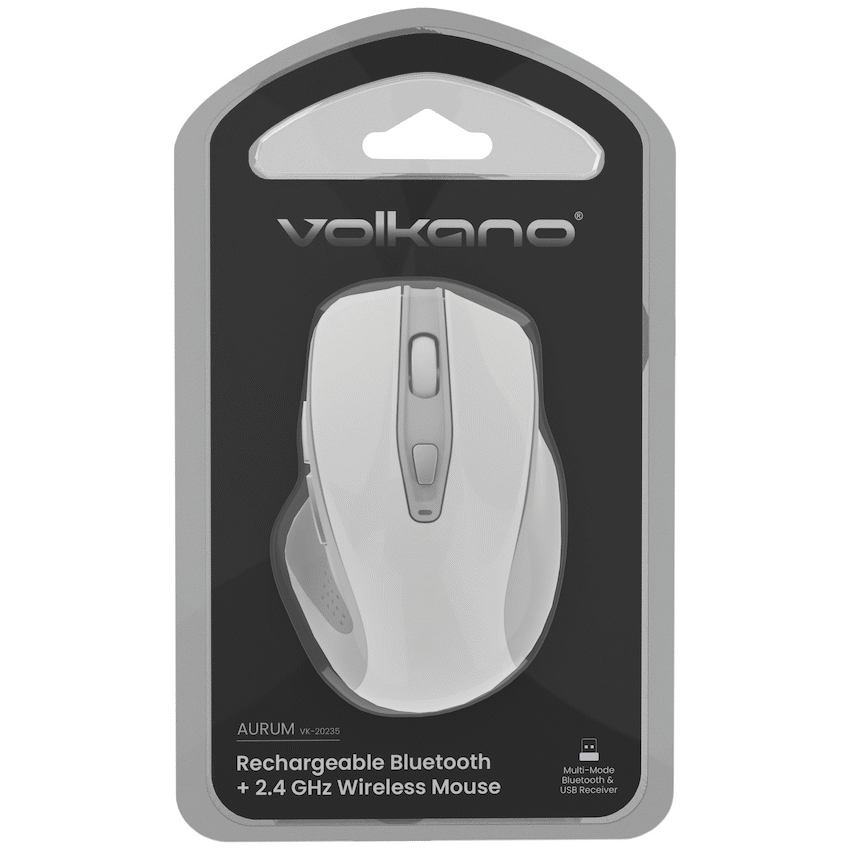 Volkano Aurum Series Bluetooth Wireless Mouse - White - image 2