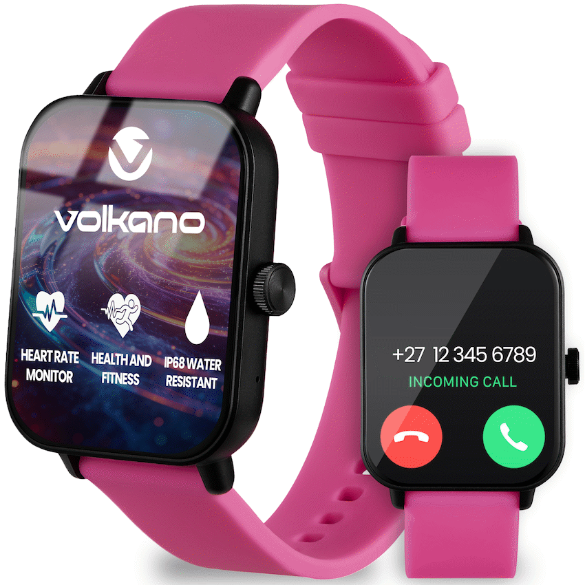 Volkano Chroma Series Smartwatch with Pink Strap - image 2