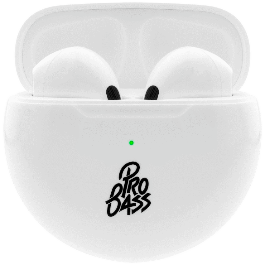 Pro Bass Future Series True Wireless Earphones with Charging Case - White - image 2