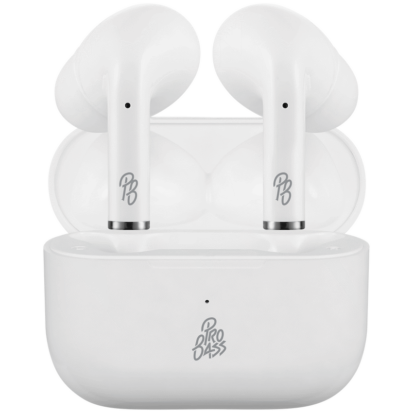 Pro Bass Pulse Buds True Wireless Earphones with Charging Case - White - image 2