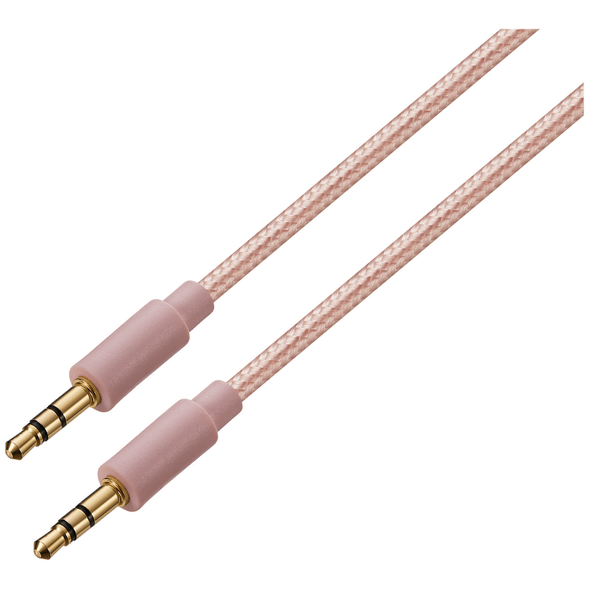 Premio Braided AUX Cable 2m - Rose Gold - image 2