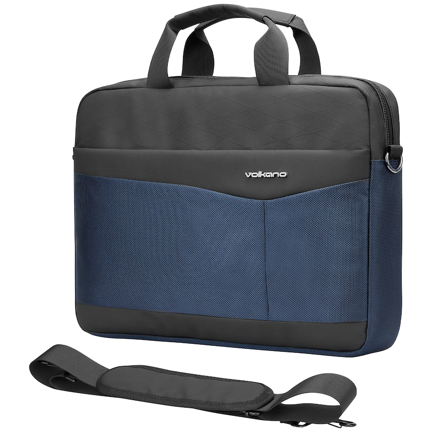 Volkano Seismic 15.6" Laptop Shoulder Bag Blk/Nvy - image 2