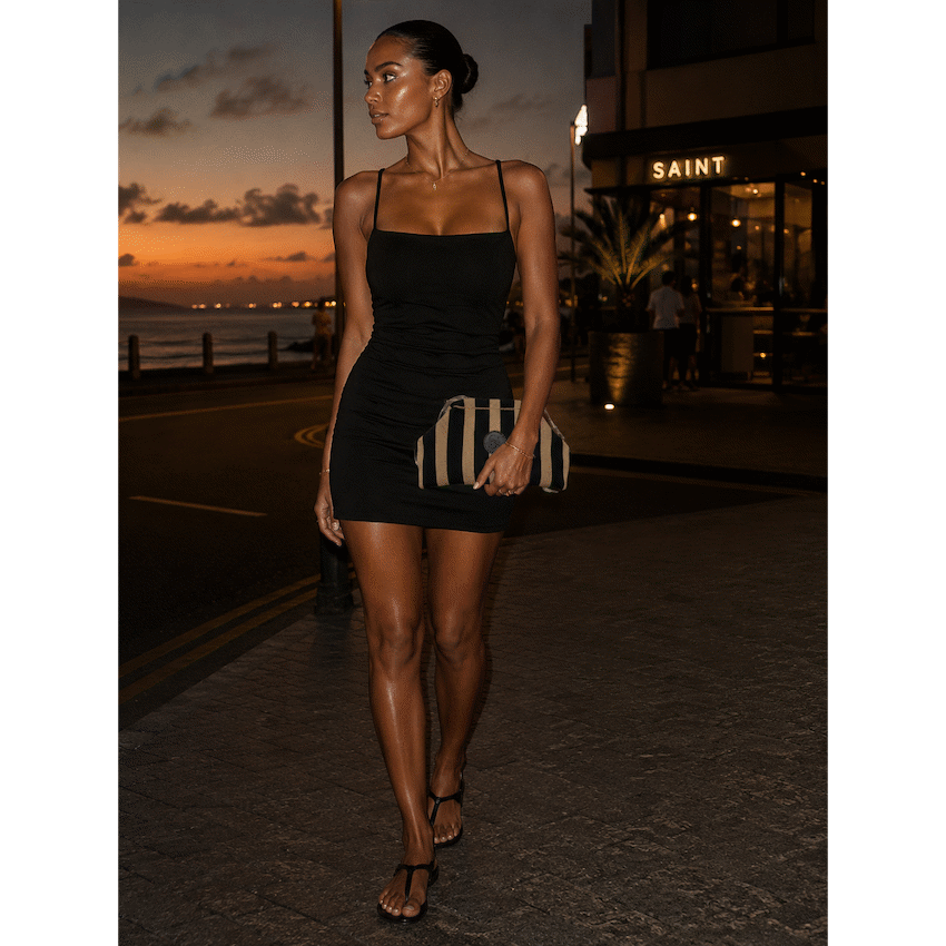 Supanova Zara Knit Clutch Bag - Black - image 2