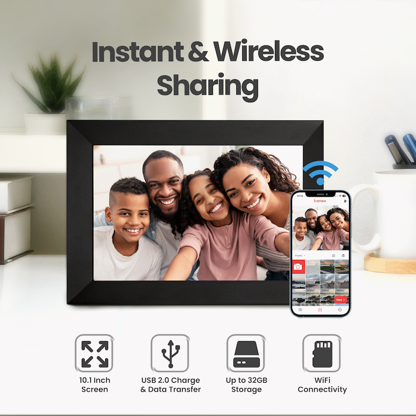 Volkano Scene Series 10.1" Smart Calendar And Digital Photo Frame with Built-In Frameo Software - image 2
