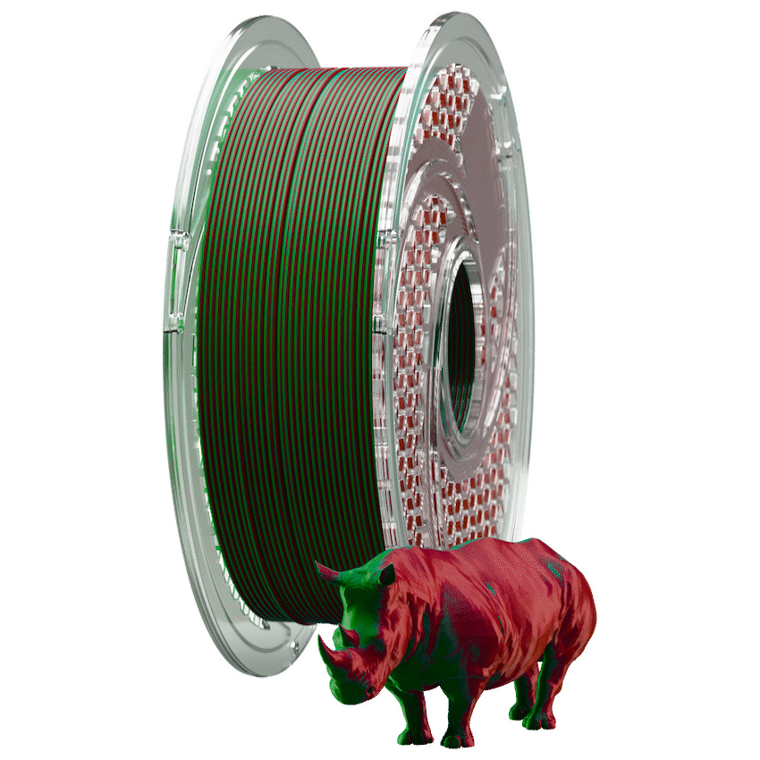SA Filament Dual Silk PLA Filament 750g - Crimson Emerald - image 2