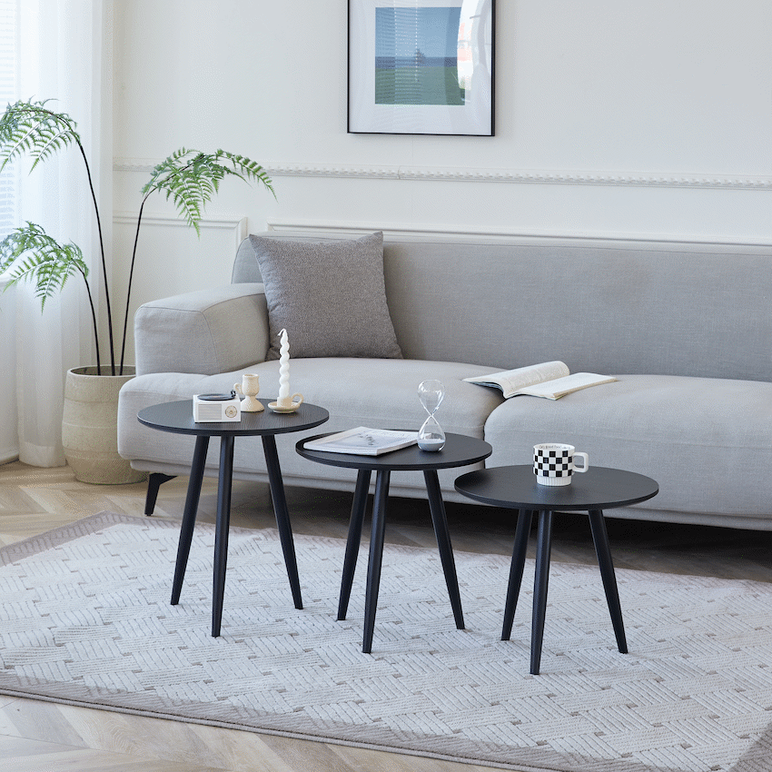 Everfurn Wooden Finish 3 - Piece Monaco Coffee Table - image 2