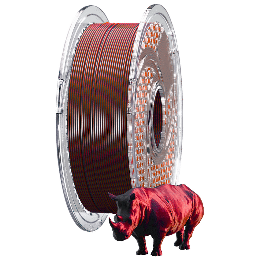 SA Filament Dual Silk PLA Filament - Smoky Wine 750g, 1.75mm - image 2