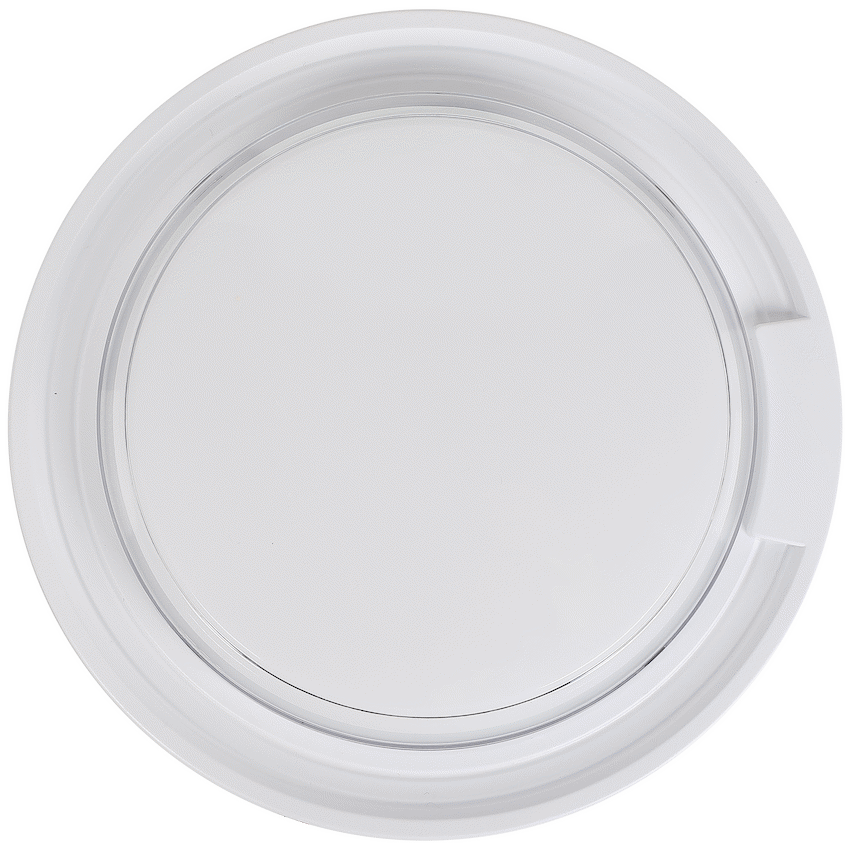 Ellies Cresent Series AC 24W Round LED Bulkhead - PC - WT - image 2