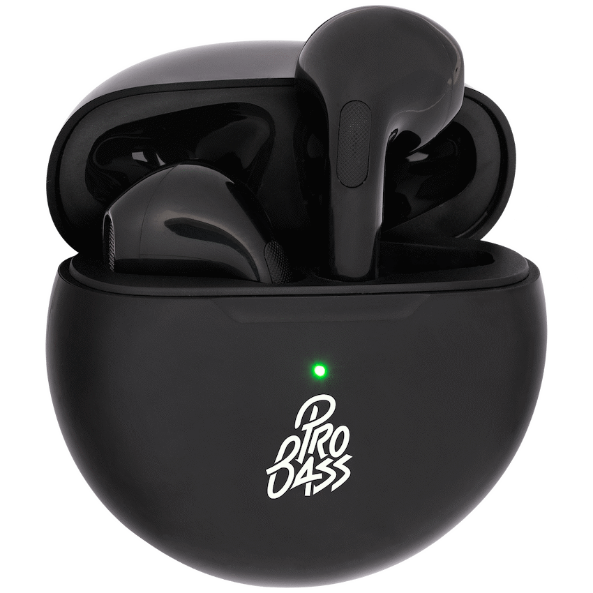 Pro Bass Future Series True Wireless Earphones with Charging Case - Black - image 2