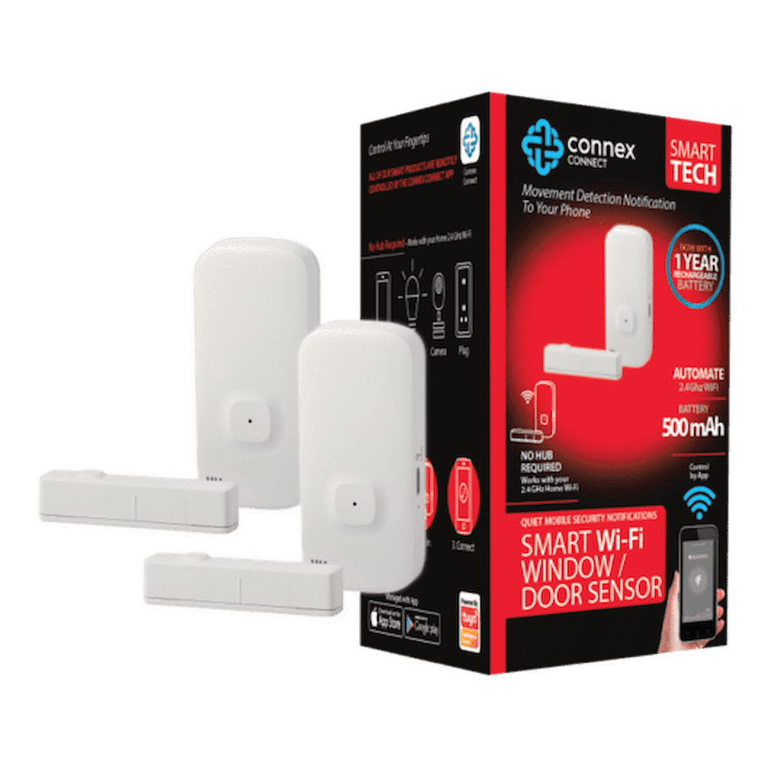 Smart Wi-Fi Door Window Sensor Rechargeable Twin Pack - image 2