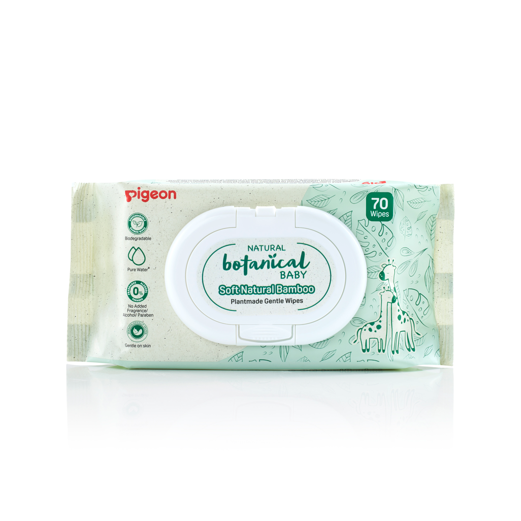 Pigeon - NATURAL BOTANICAL PLANT MADE WIPES 70'S