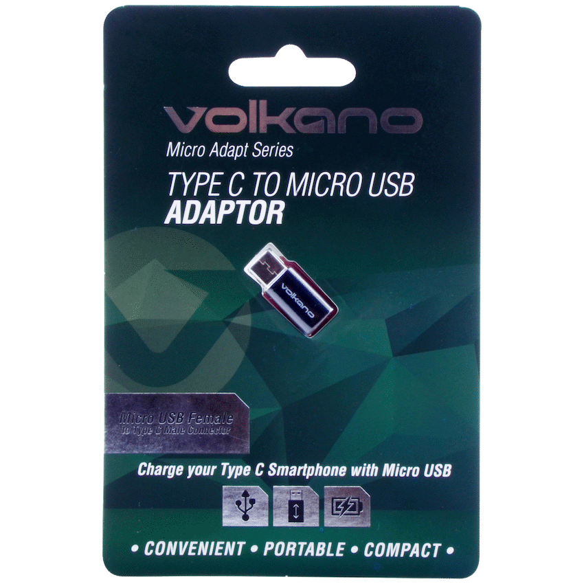 Volkano Micro Adapt Series Type-C to Micro USB Adaptor - image 2