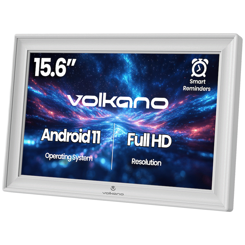 Volkano Agenda Series Smart Calendar and Digital Photo Frame 15.6" - White - image 2
