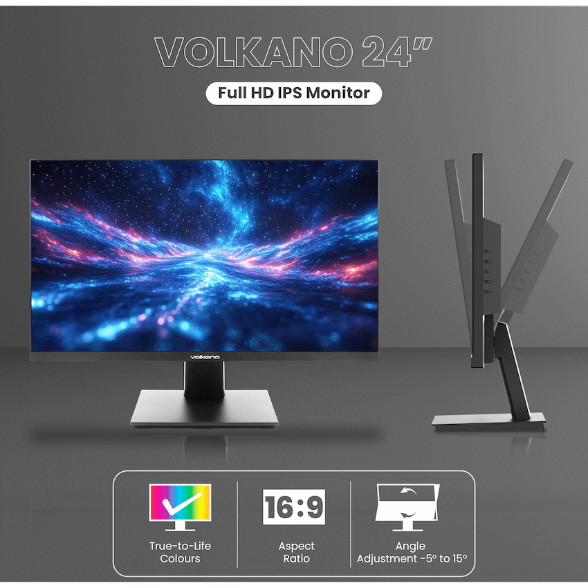 Volkano 24-inch Full HD IPS Monitor with HDMI/VGA, 100 Hz - image 2
