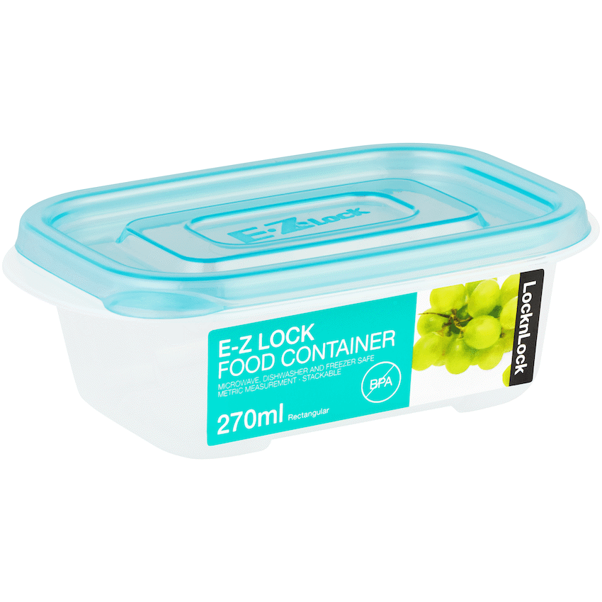 LocknLock EZ Lock rect 270ml blue ( Order in Qty of 6) - image 2