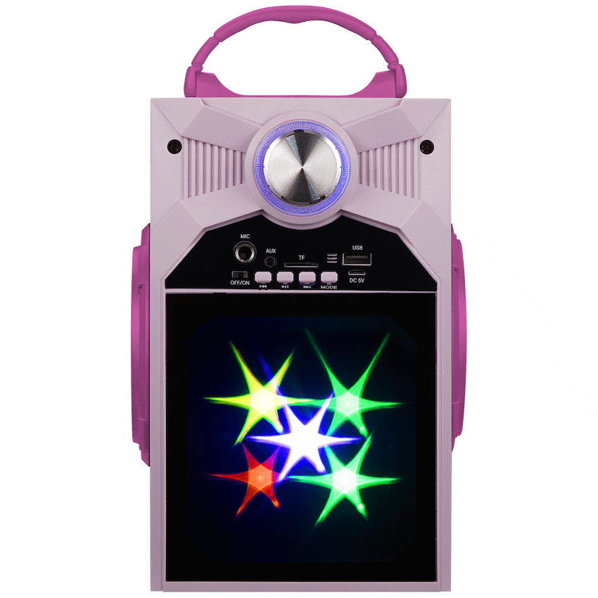 Disney Frozen Classic LED Stars Karaoke Machine with Microphone - image 2