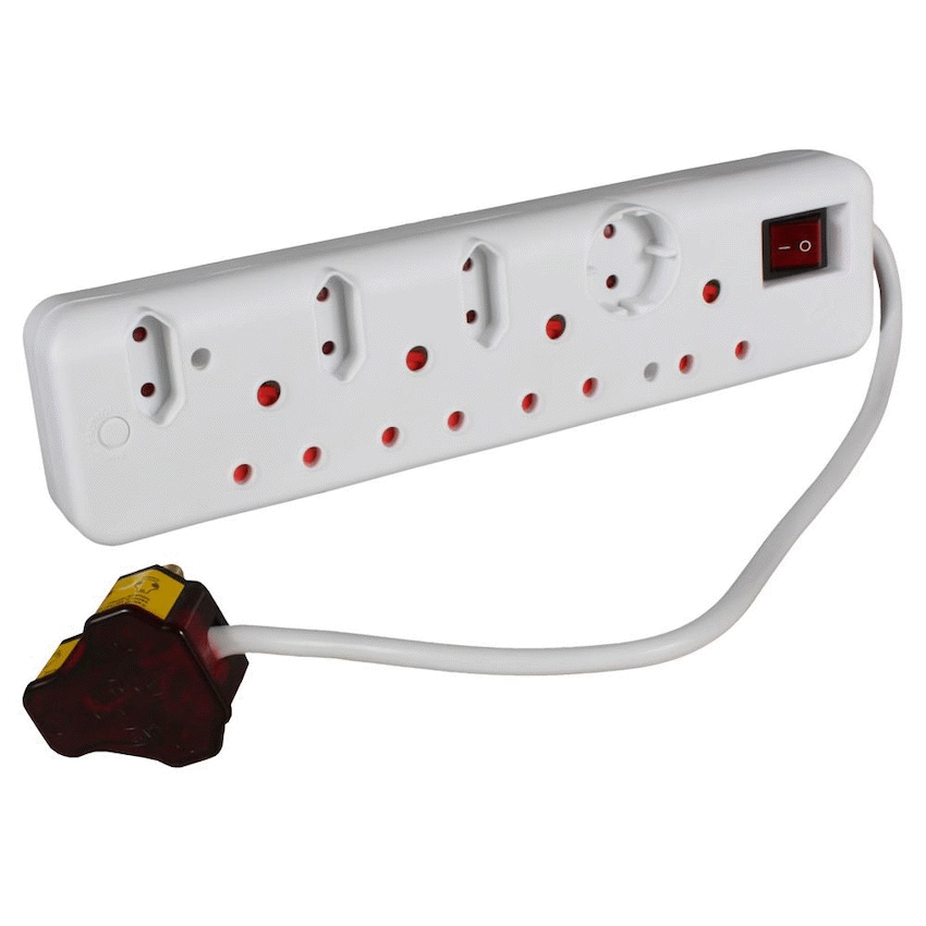 Ellies 8-Way High Surge Multiplug 0.5m - image 2