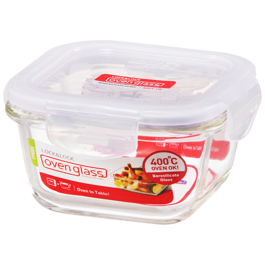 LocknLock Euro Glass container sq. 300ml ( Order in Qty of 6) - image 2