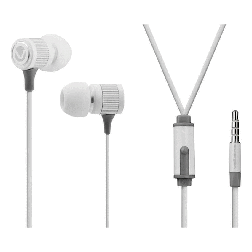 Volkano Earphones with Mic - Stannic Series - White - image 2