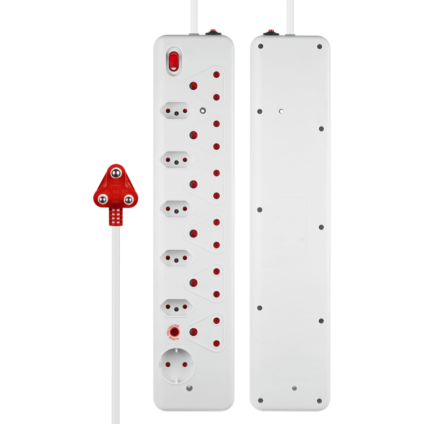 Nexon 12-Way Medium Surge Multiplug 0.5m - White - image 2