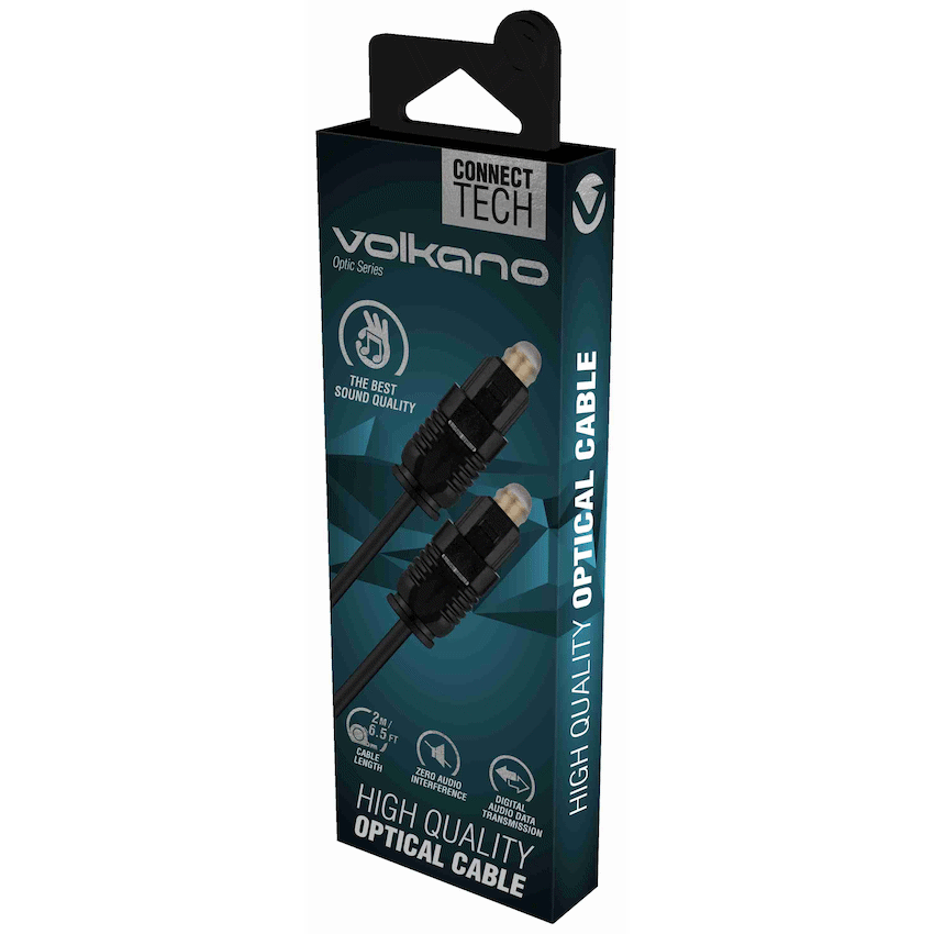 Volkano Optic Series 2m Optical Cable - Black - image 2