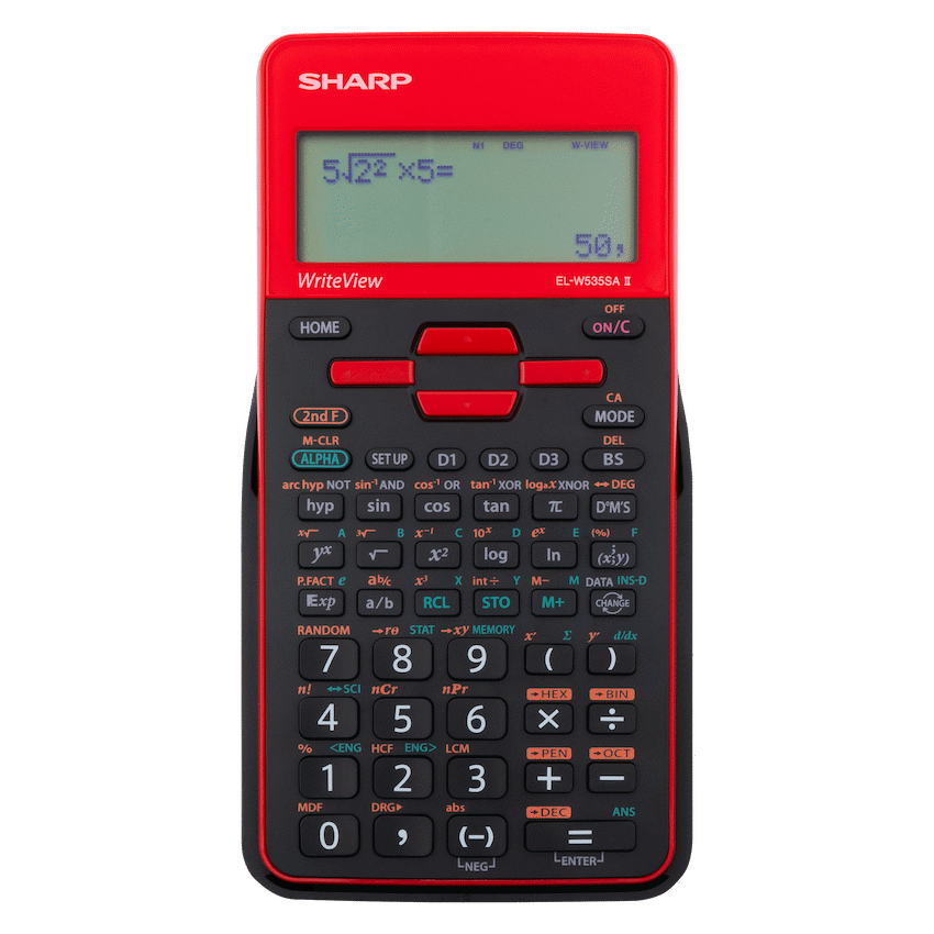 Sharp EL-W535SAII Red Scientific Calculator - image 2