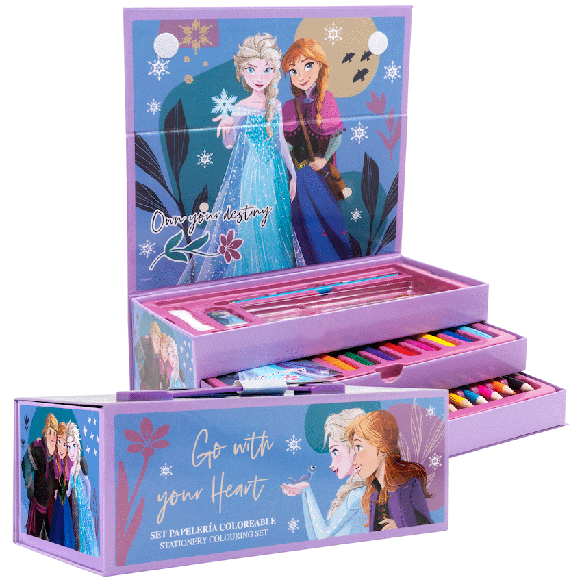 43 PC COLOURING STATIONERY SET - FROZEN - image 2