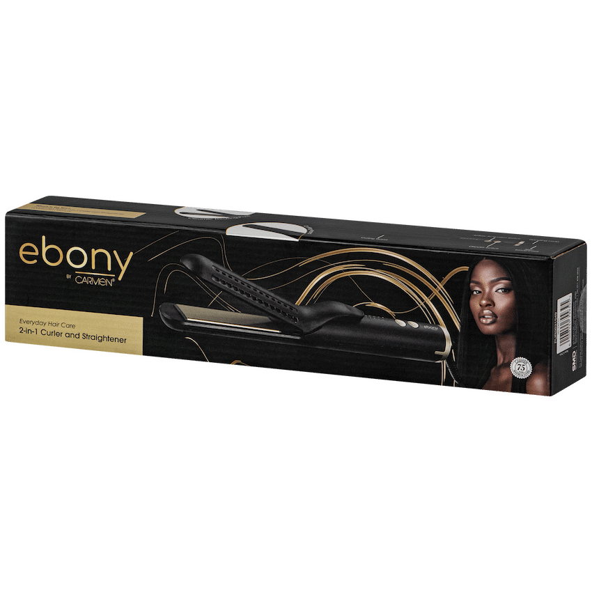 Carmen 2-in-1 Curler and Straightener - Ebony - image 2