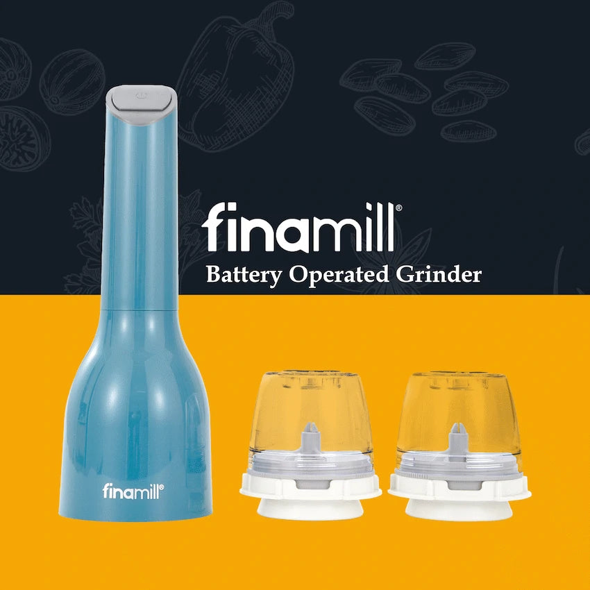 Finamill Battery Operated Grinder - Ocean Blue - image 2