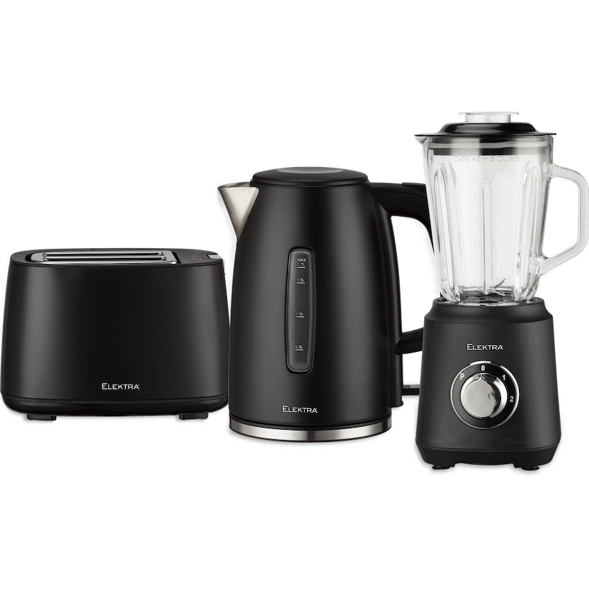 Elektra Kettle, Toaster and Blender Breakfast Set - Black - image 2