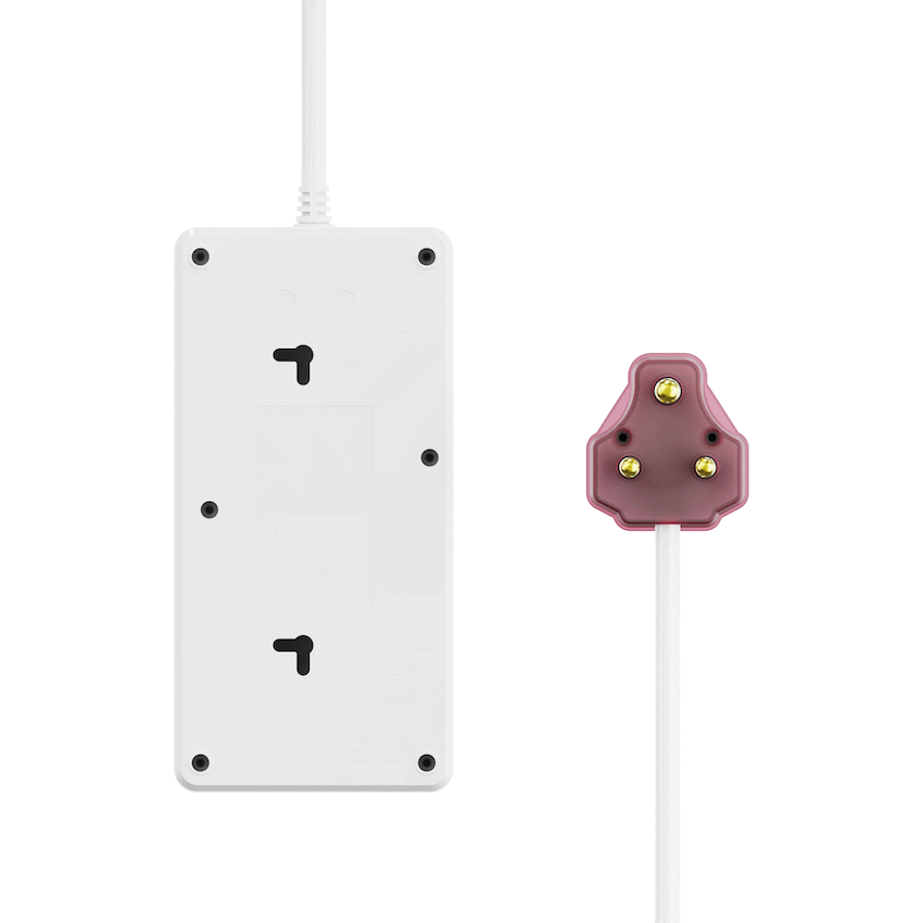 Ellies High Surge 4 Way Multi-plug PD20W Dual USB-C + USB - 0.5M - WT - image 2