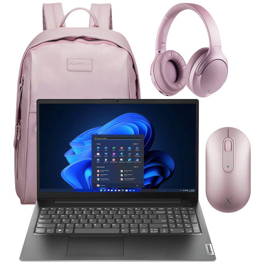 Lenovo 82YU015DSA - V15 AMD Ryzen 5 16/512 Ladies Laptop Bundle - image 2